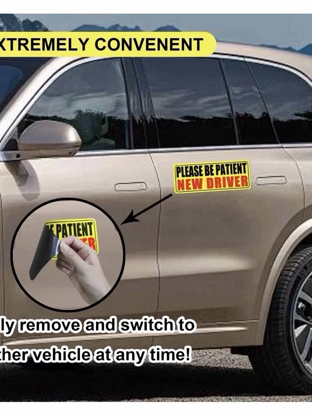 3PCS New Driver Magnet for Car, Please Be Patient New Driver Stickers Magnetic
